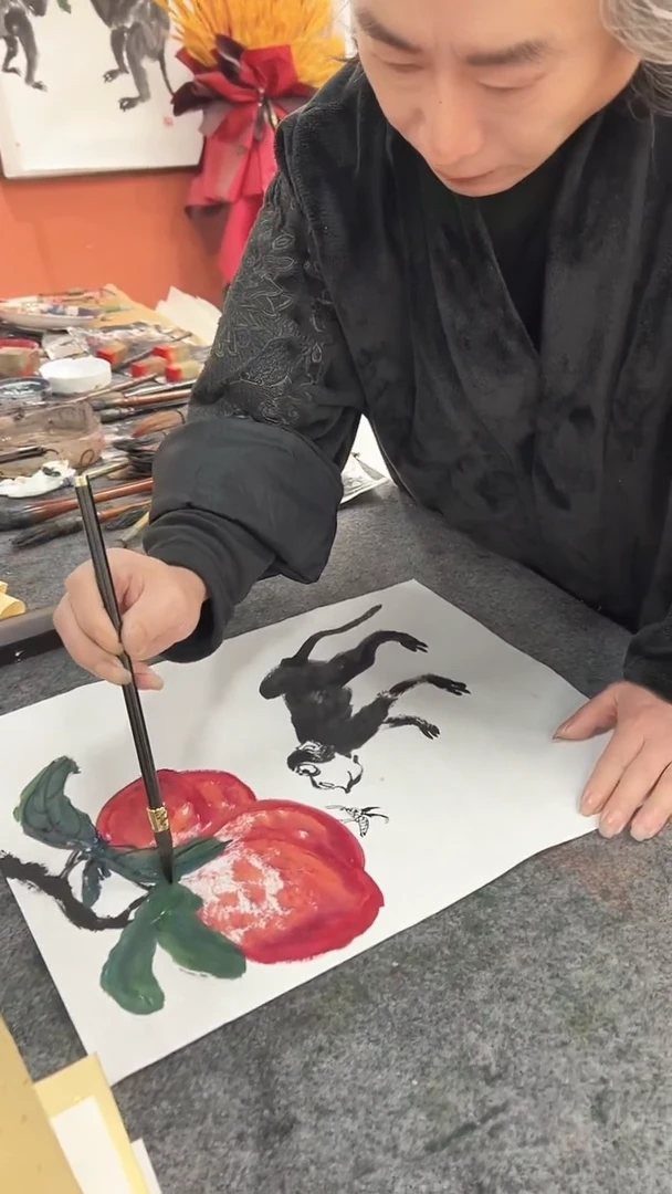 国画周大拙/国画/花鸟