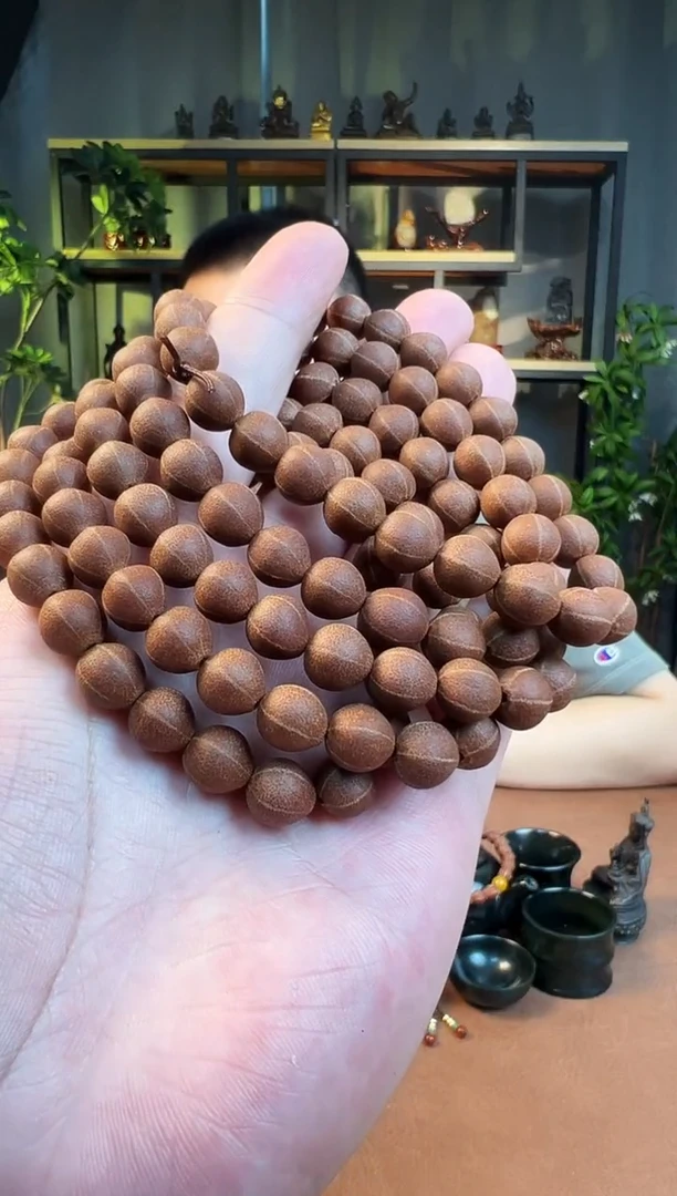 五线菩提手串9+108金五线