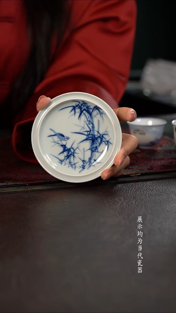 厚力煊竹报平安小杯垫 随机