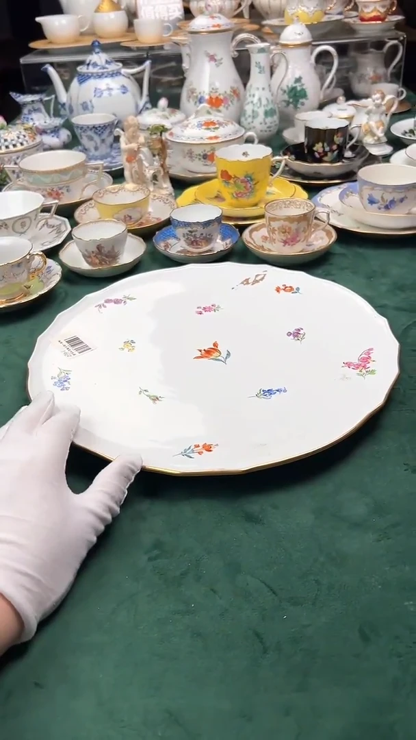 瓷片梅森千落花大托盘