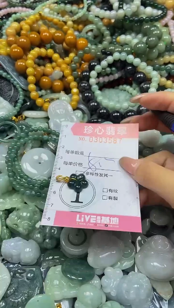 翡翠未镶嵌颈饰闪购0303587多样性发其一