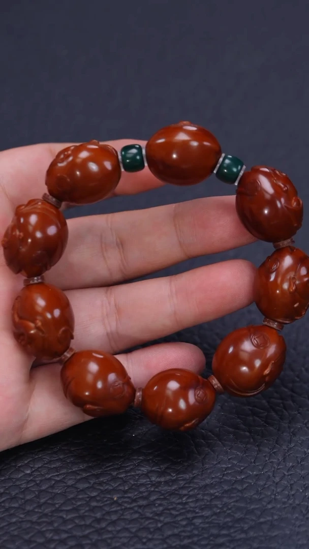 【闪购商品】橄榄核其他回血沈锦本工2.0铁核财神手串*