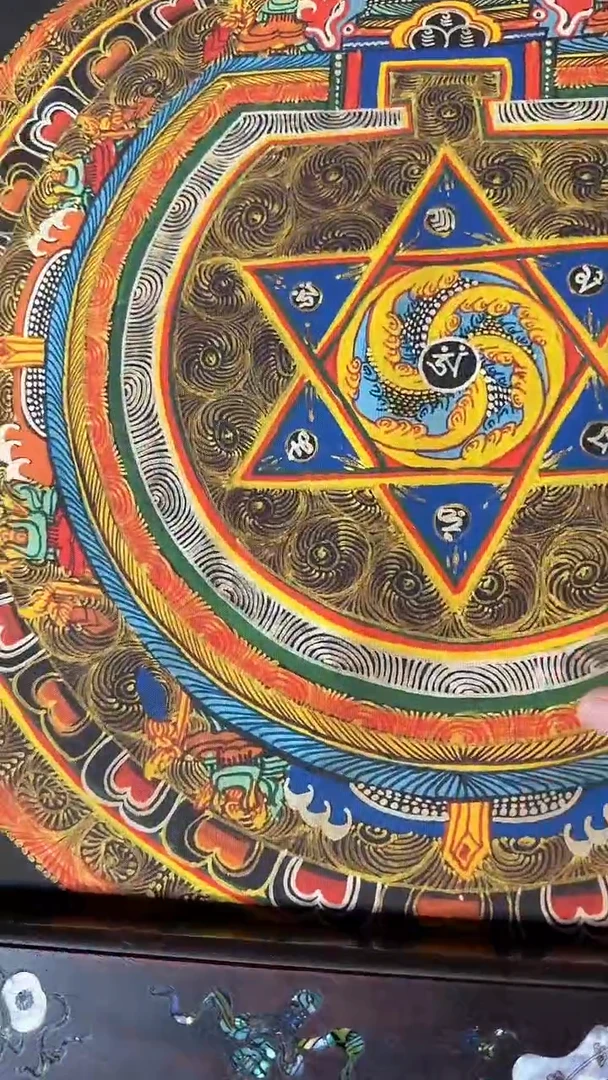 卷轴画藏式珍藏彩绘艺术馆9016