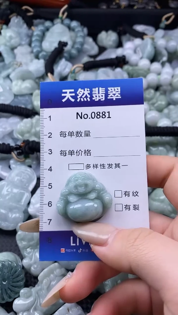 【闪购商品】翡翠颈饰未镶嵌缅甸A货翡翠0881