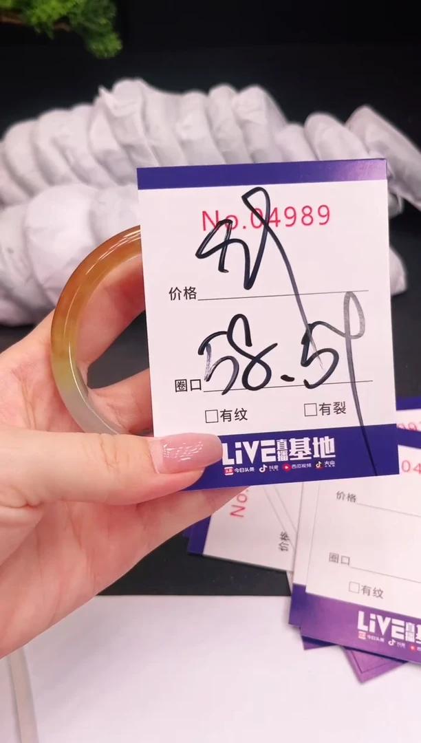 未镶嵌手镯翡翠4989