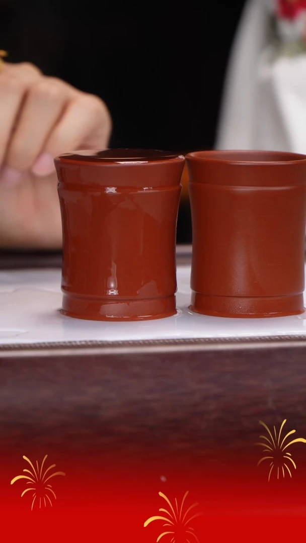 茶壶紫砂红泥主人对杯