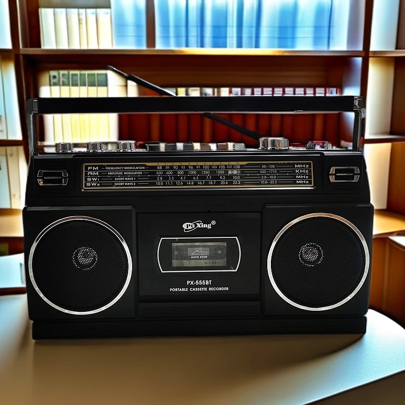 台式收录机录音机卡带机收音机蓝牙音箱插卡音响一体户外全新