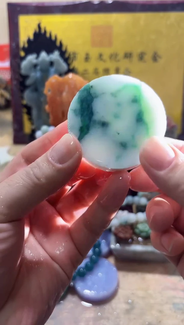 未镶嵌挂件翡翠A货常星8217