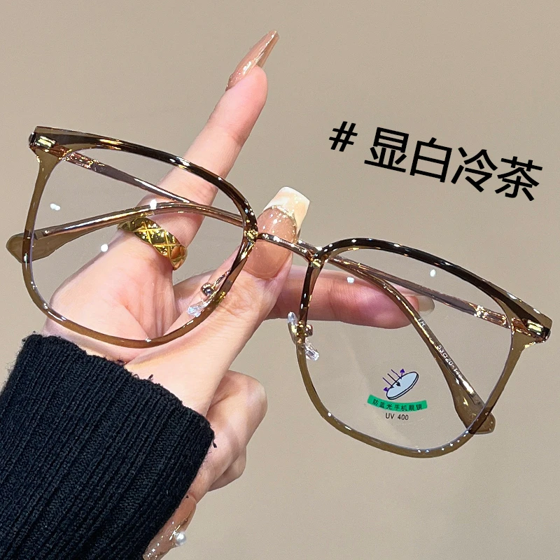 新款超轻气质时尚复古中老年人老花眼镜显瘦防蓝光平光老花眼镜架