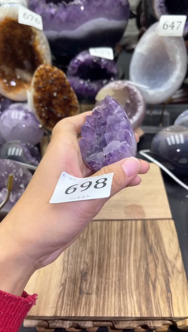 未镶嵌大型摆件（非配饰）紫晶698号龙蛋