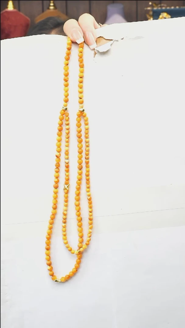 琥珀颈饰未镶嵌多样性发一