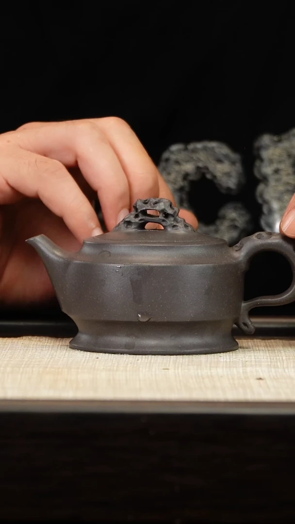 茶壶紫砂天青监制磐石