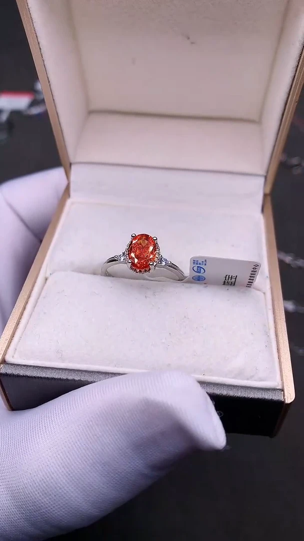 【闪购商品】彩色蓝宝石戒指银S925镶嵌.......