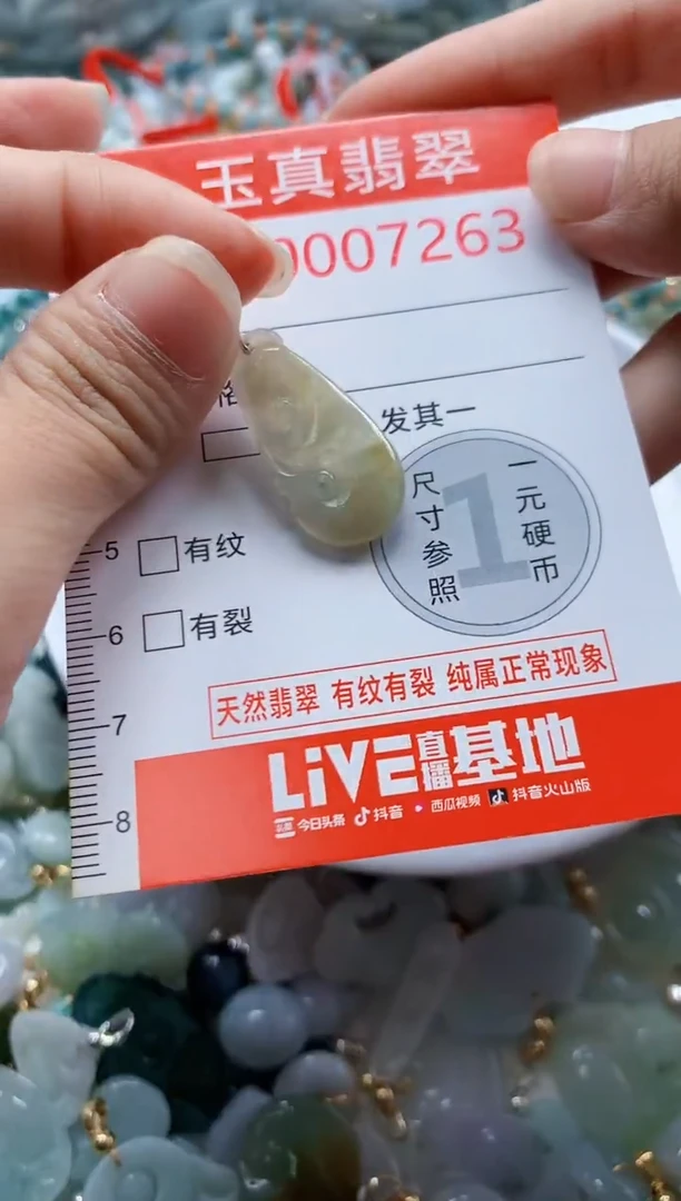 吊坠(不含链)未镶嵌翡翠7263