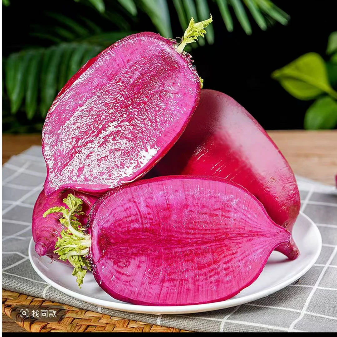 【正宗潍县凤梨水果萝卜艳姐2】生吃现拔现发24小时到家沙窝水果萝卜送礼头茬纯甜不辣花青素高潍坊水果萝卜