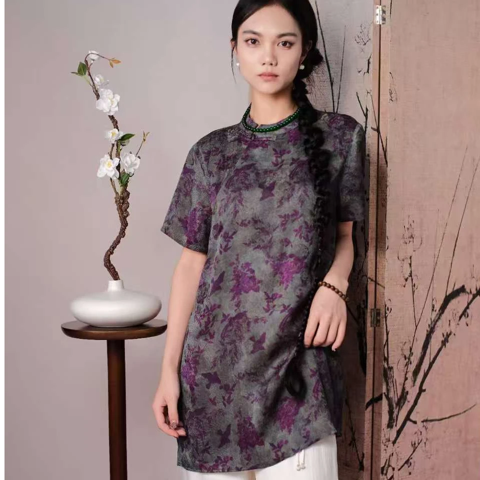 CHEN HENG100桑蚕丝葫芦紫色