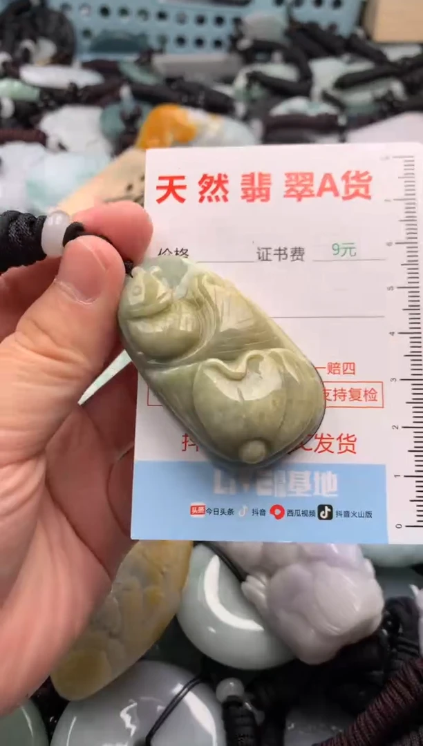 翡翠未镶嵌吊坠(不含链)1