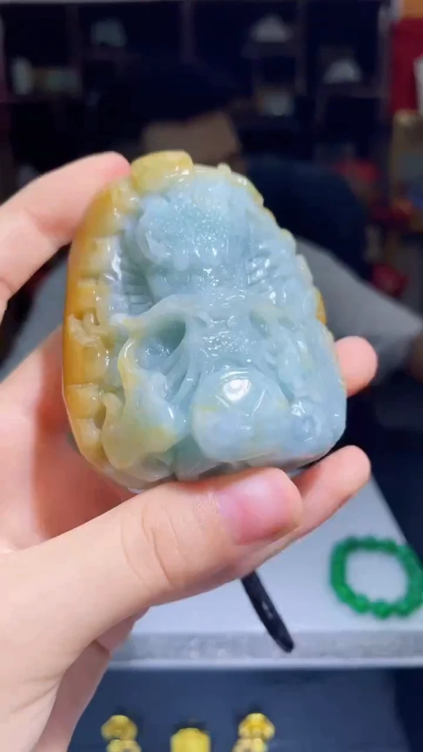 翡翠未镶嵌吊坠(不含链)B12