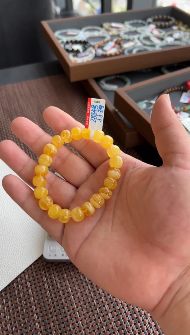 未镶嵌蜜蜡手串1486号