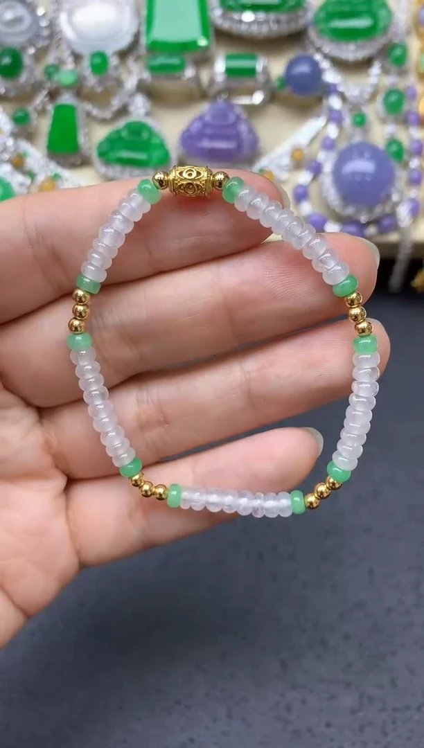 未镶嵌手链翡翠474-中国好珍宝