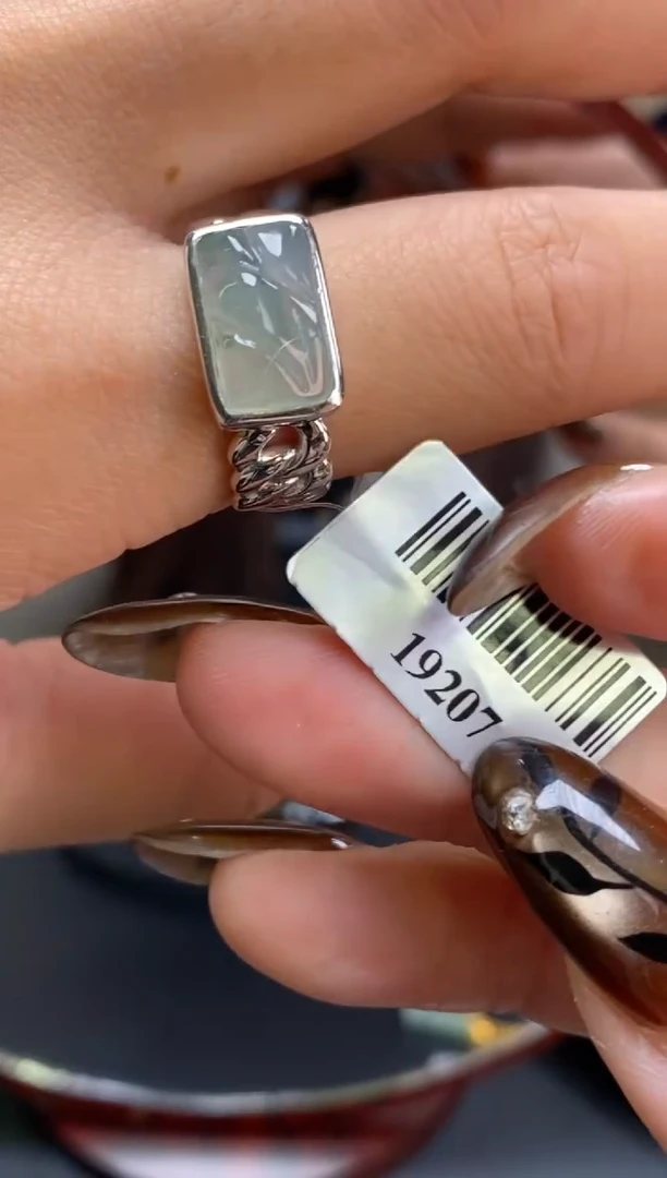 颈饰银S925镶嵌翡翠19207