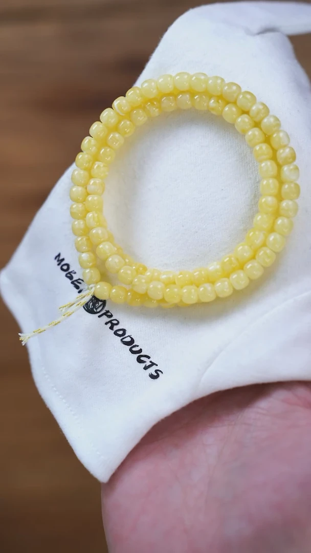 手链琥珀未镶嵌X5系列 6mm蓝标老型108