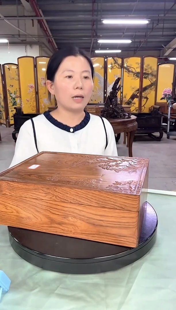 木用****3DZ1028-P7MK-160191-风景纹方形香盒（拍）