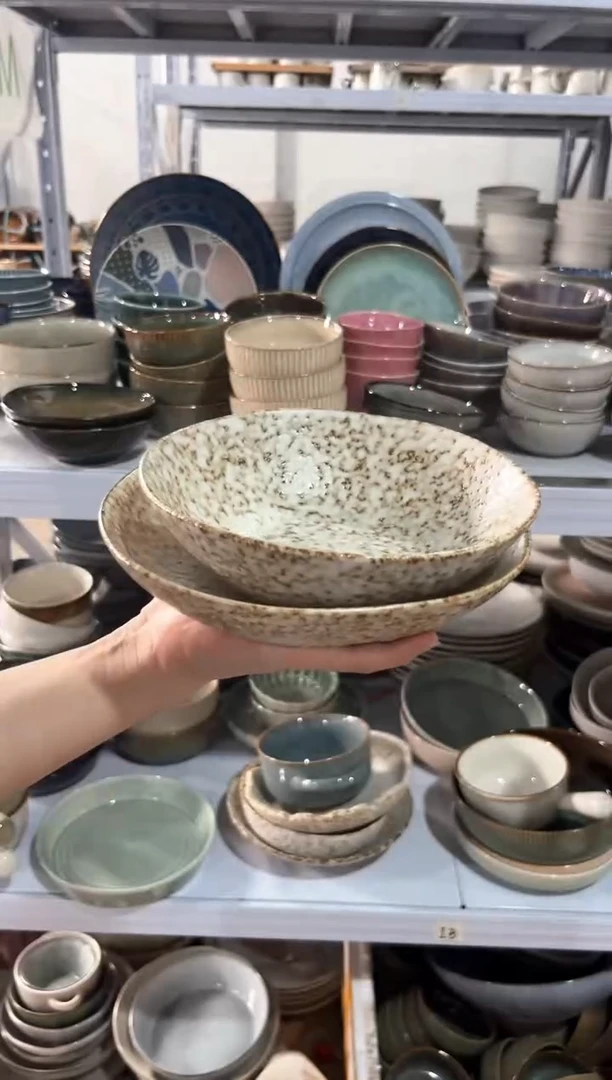 瓷片外贸尾货瑕疵满20包邮X2 菜碗异形深盘