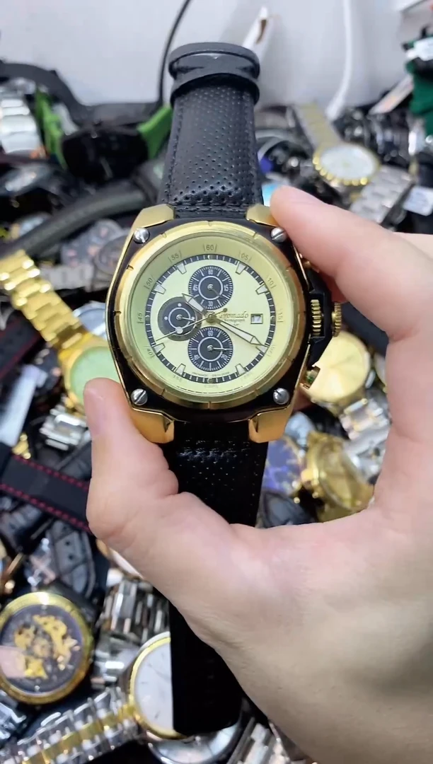 瑞士品牌promado三眼计时男士手表