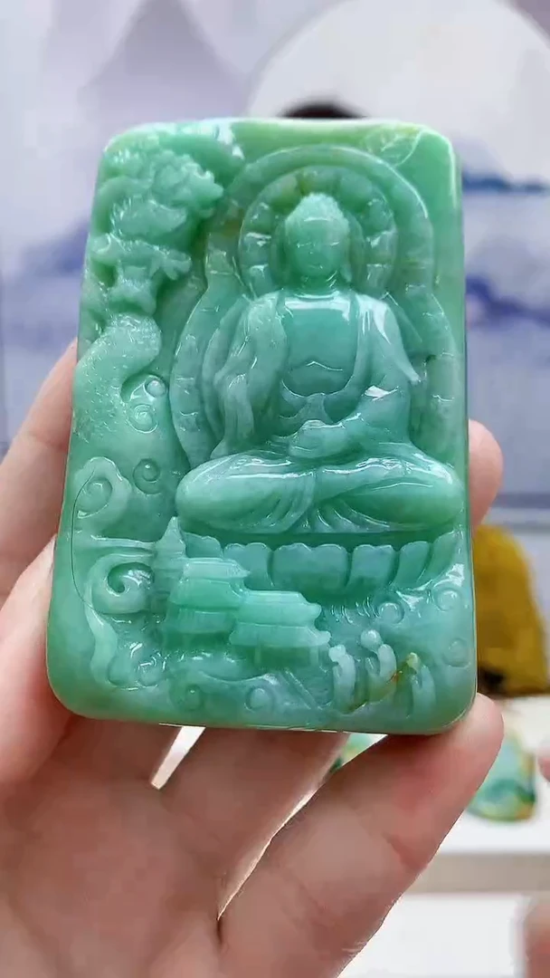 未镶嵌定制翡翠4829ry-毛货挂件62