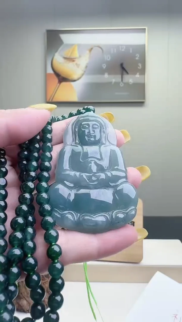 颈饰未镶嵌翡翠天然A货翡翠  多样性随机发其一