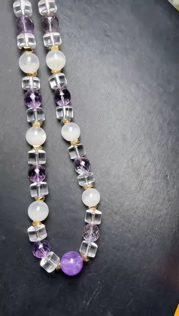 颈饰未镶嵌水晶白水晶辉映星河项链  JP55087