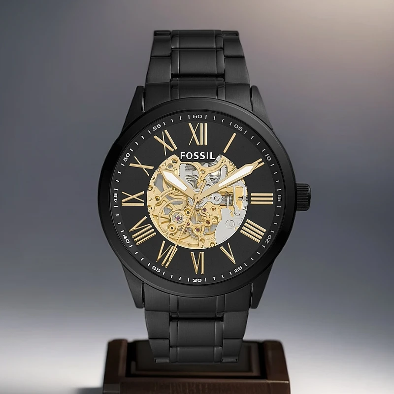 Fossil化石手表简约男士时尚百搭潮流黑色大气机械表BQ2092  DB