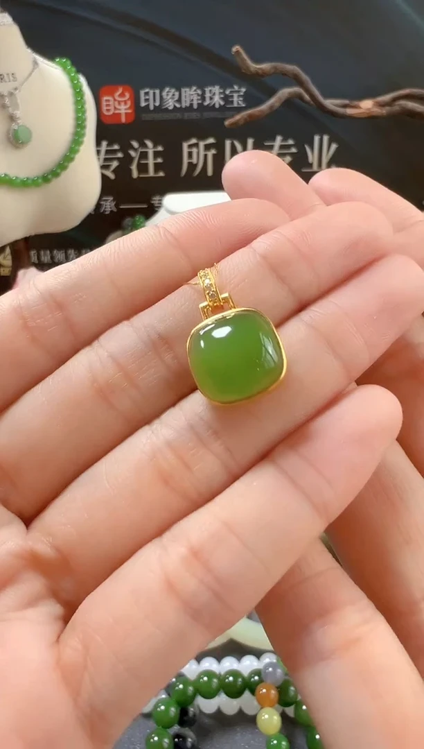 颈饰银S925镶嵌和田玉/支持复检/多样性发一cg