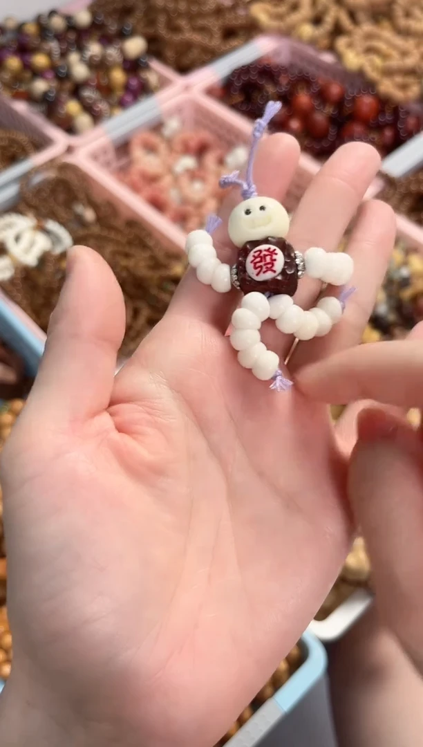菩提根/象牙果手串驼骨蒜瓣大肠发财仔小人（發）