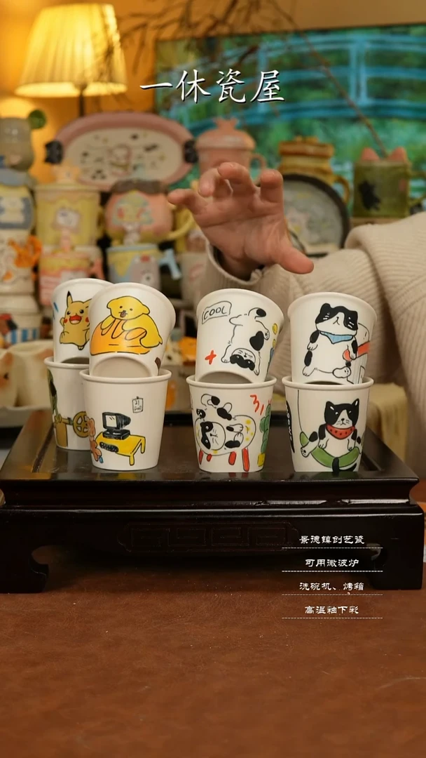 摆件陶景德镇一休瓷屋手作-其中一款