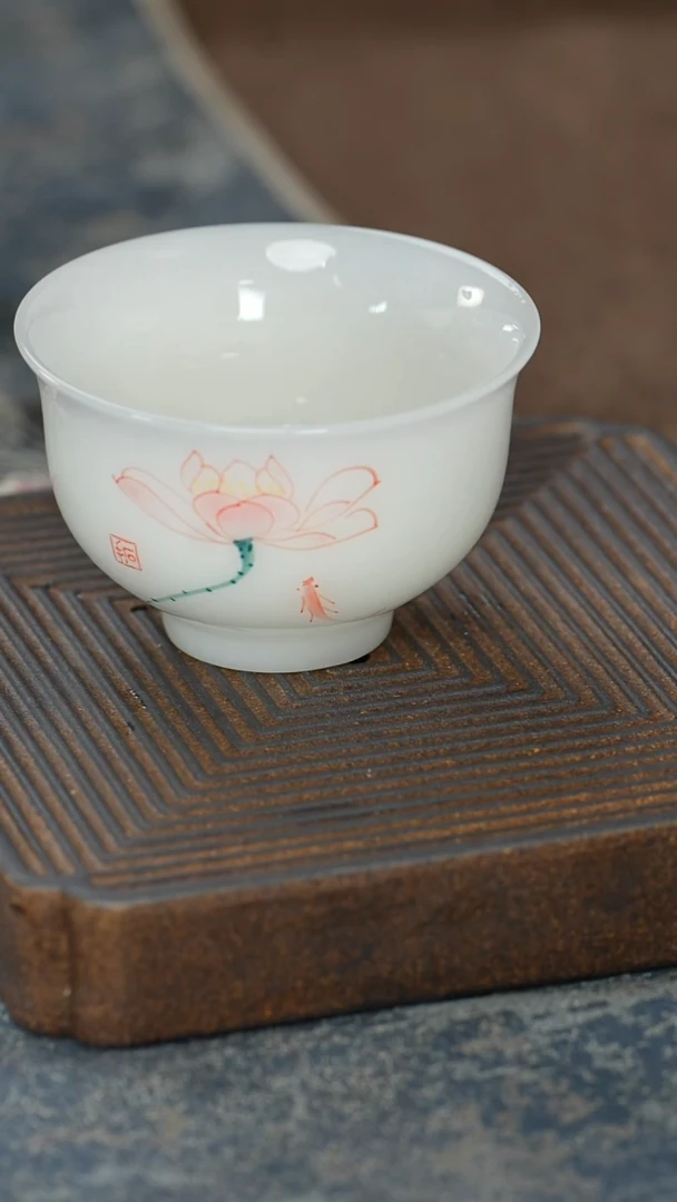 【冰种璞玉莲花杯】【12西泠礼盒】