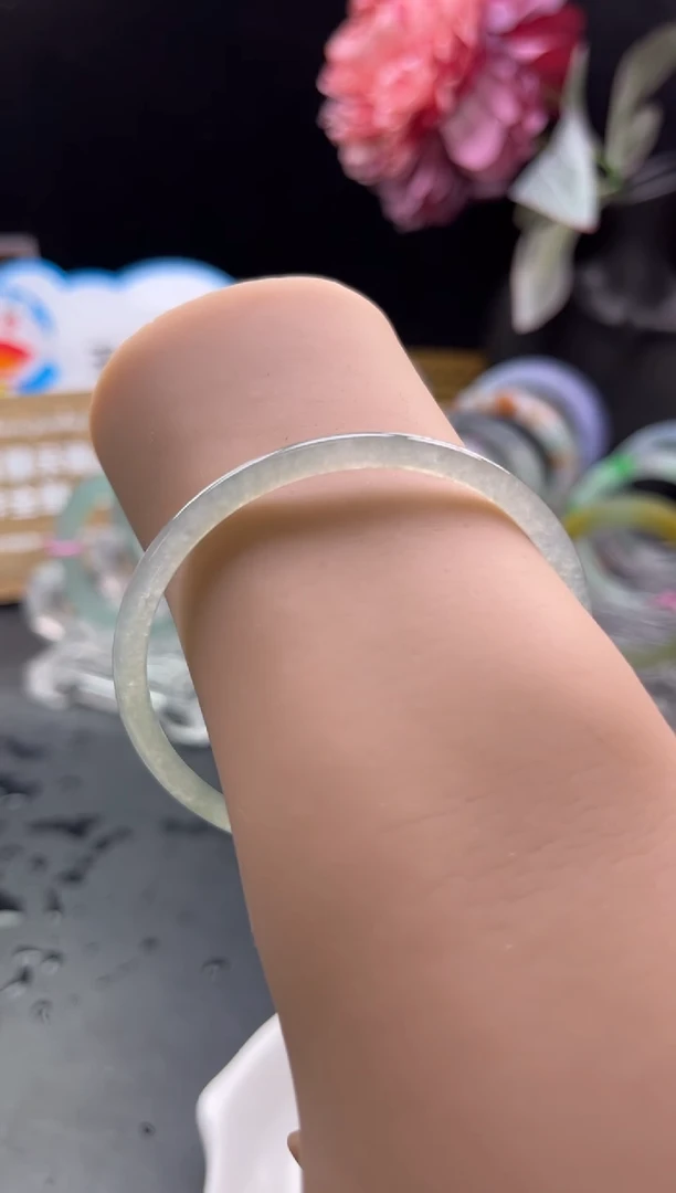 未镶嵌手镯定制翡翠53-54冰条「定制不退不换」