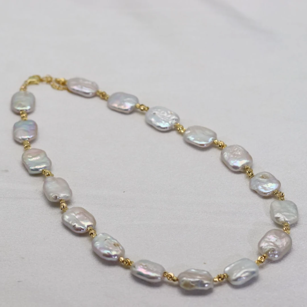 406 巴洛克白色珍珠项链