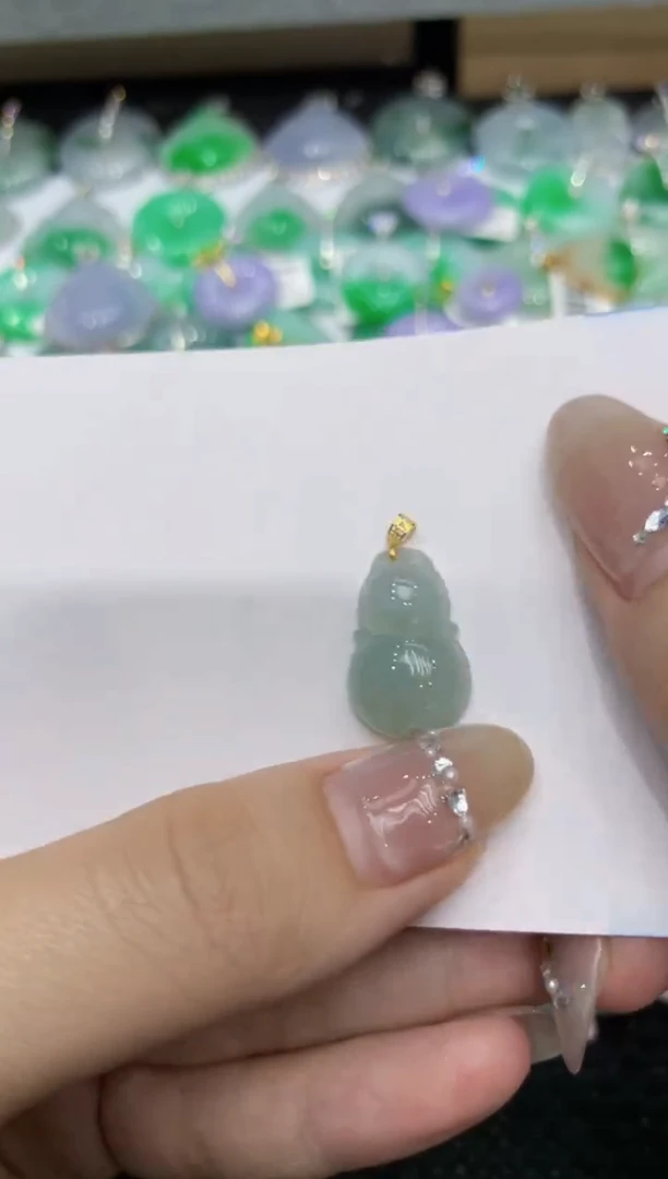 【闪购商品】翡翠颈饰18K金镶嵌222222222