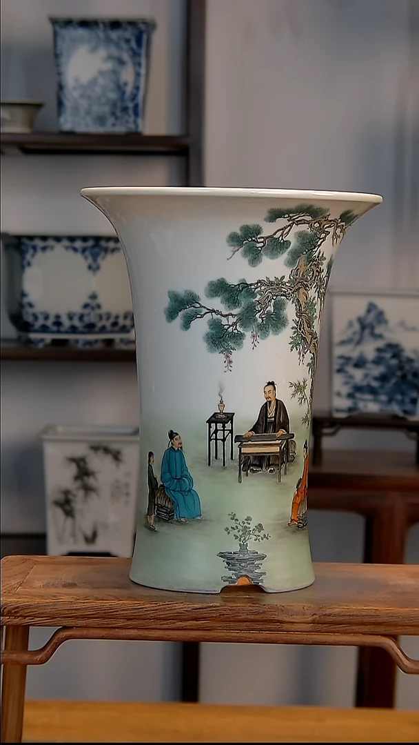 景德镇陶瓷手工花盆