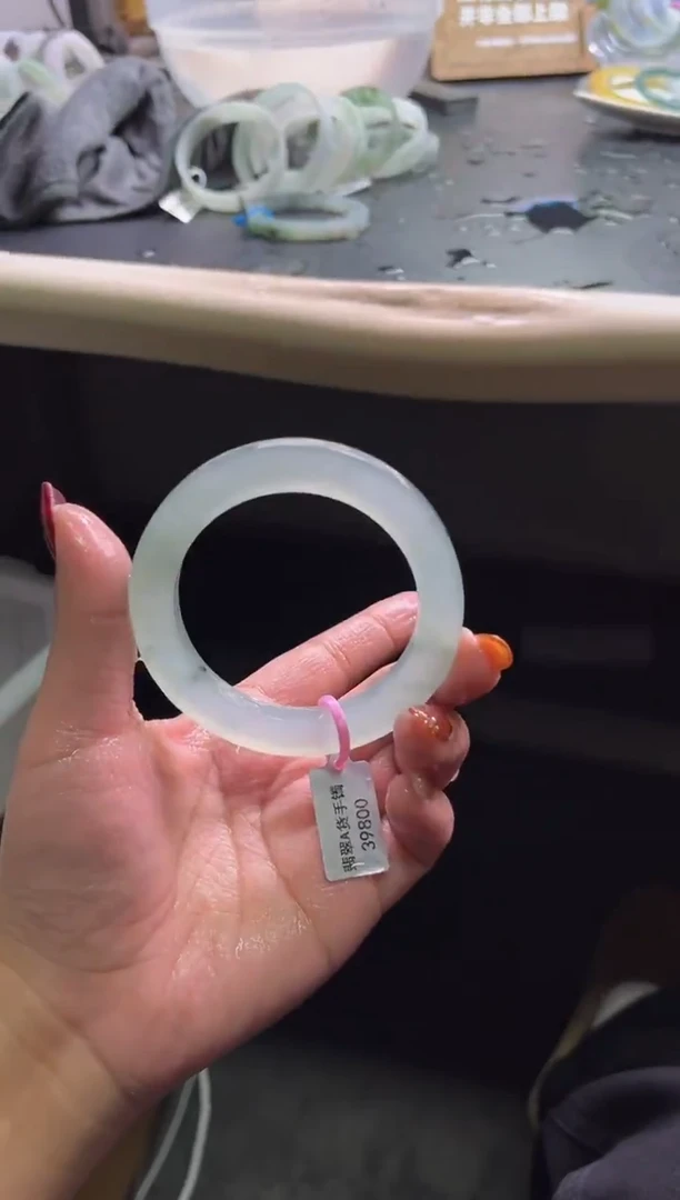 未镶嵌手镯定制翡翠冰条52+-57