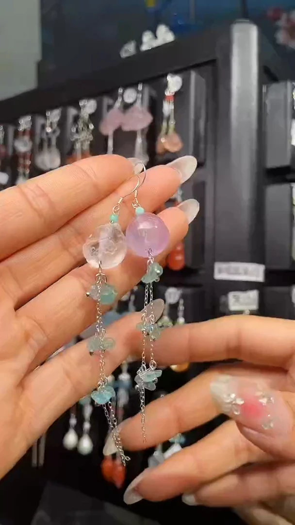 银S925镶嵌耳饰紫晶哞****0 哞哞眸2020