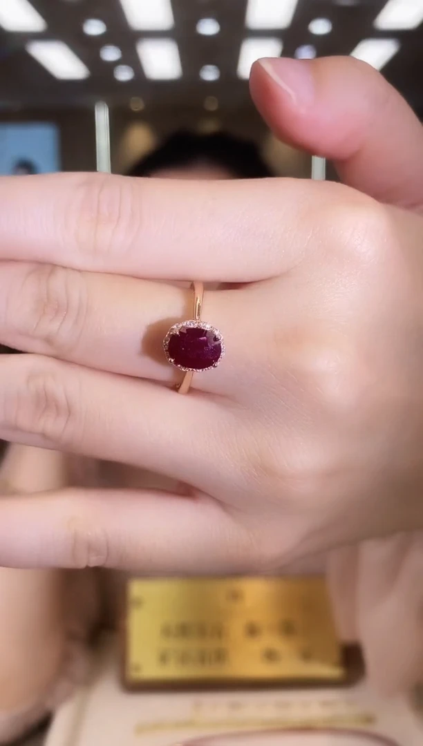 银S925镶嵌戒指红宝石09