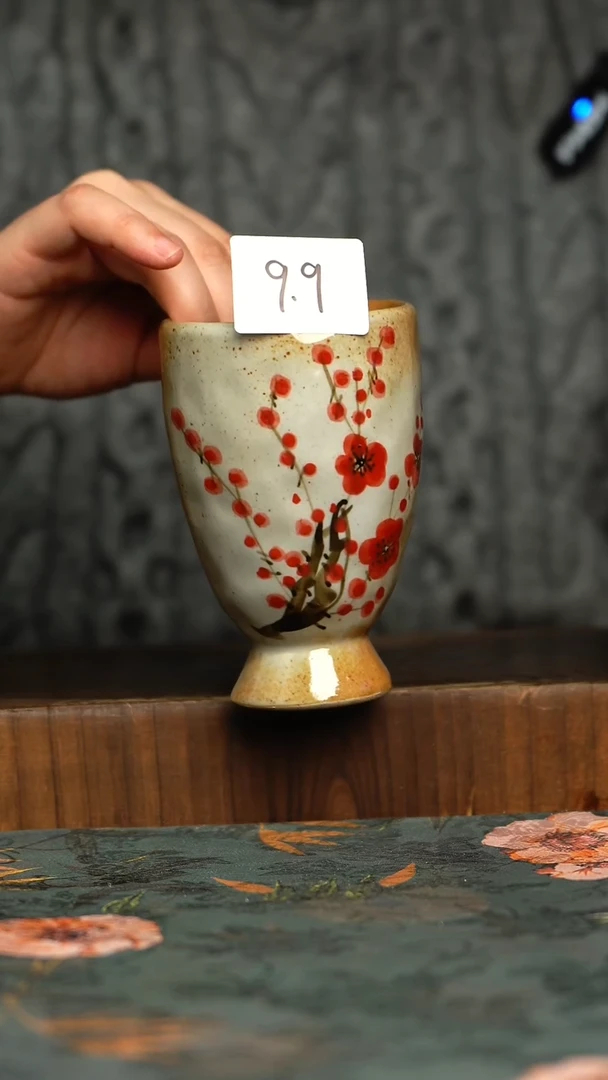 杯釉下彩手工手绘同款陶器