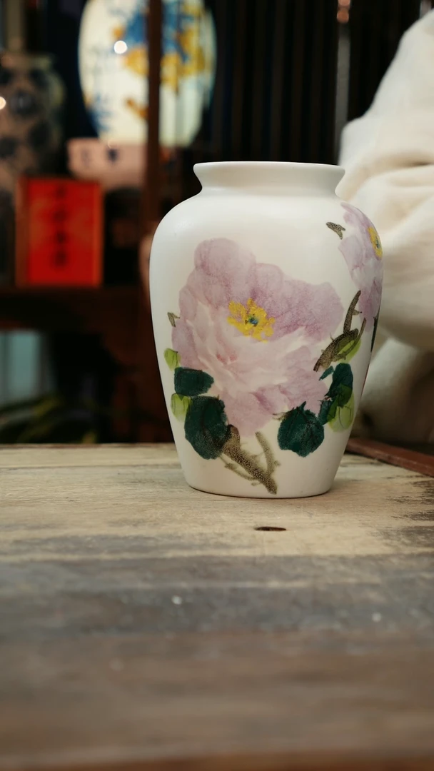 【闪购商品】瓷片景德镇纯手工釉下彩精品花瓶