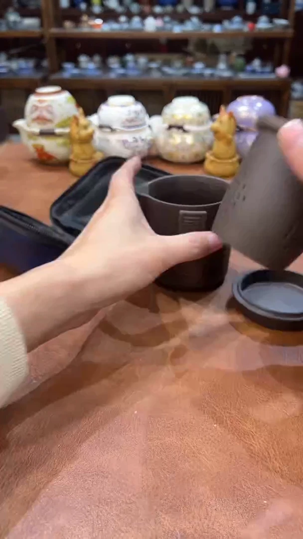真的很便宜会开片的旅行茶具