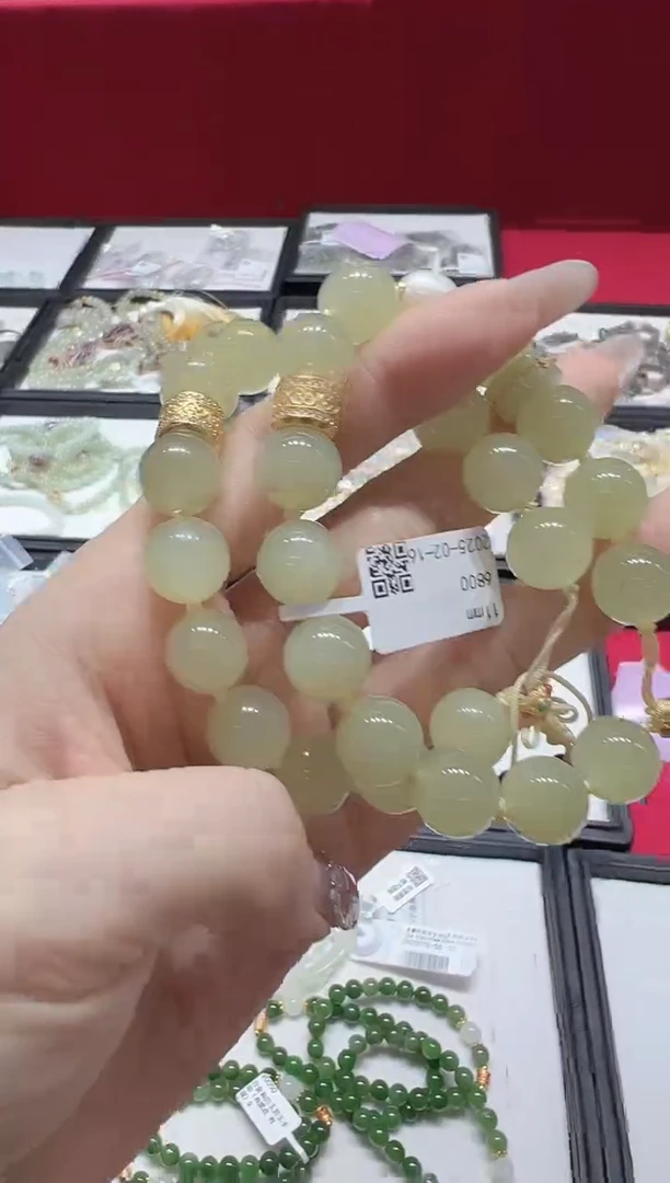 【闪购商品】和田玉手链银S925镶嵌v0034