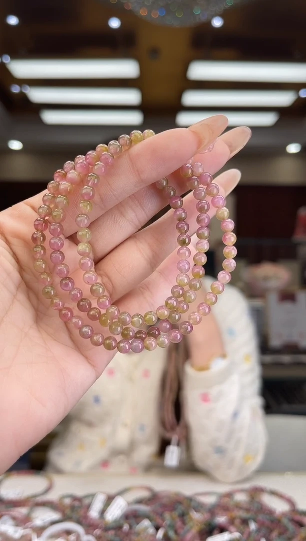 【闪购商品】碧玺/未镶嵌4mm+碧玺多圈多样性发货59