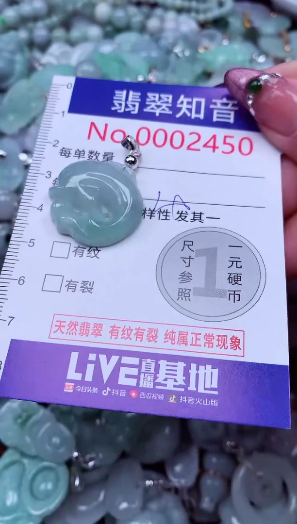 吊坠(不含链)未镶嵌翡翠2450